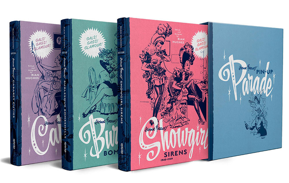 Arthur Ferrier&rsquo;s Pin-Up Parade &ndash; Complete 3-Volume Box Set of Vintage Pinup Cartoons