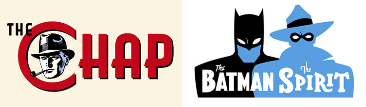 Rian Hughes logo - The Chap Magazine and Batman and the Spirit